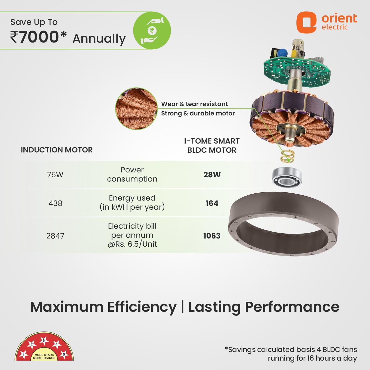I Tome Smart BLDC Ceiling Fan | 3-Year Warranty