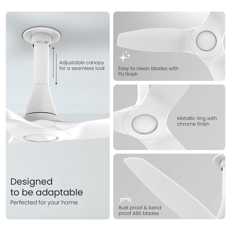 Aeroquiet Neu BLDC Pro Ceiling Fan | Whisper Quiet | Remote Controlled