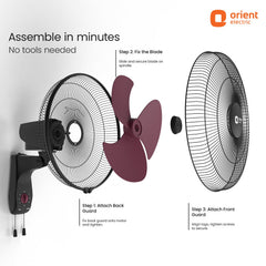 400MM Wall 47 3-in-1 High Speed Wall Fan | Ideal for Large Area |