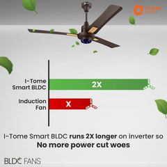 I Tome Smart BLDC Ceiling Fan | 3-Year Warranty