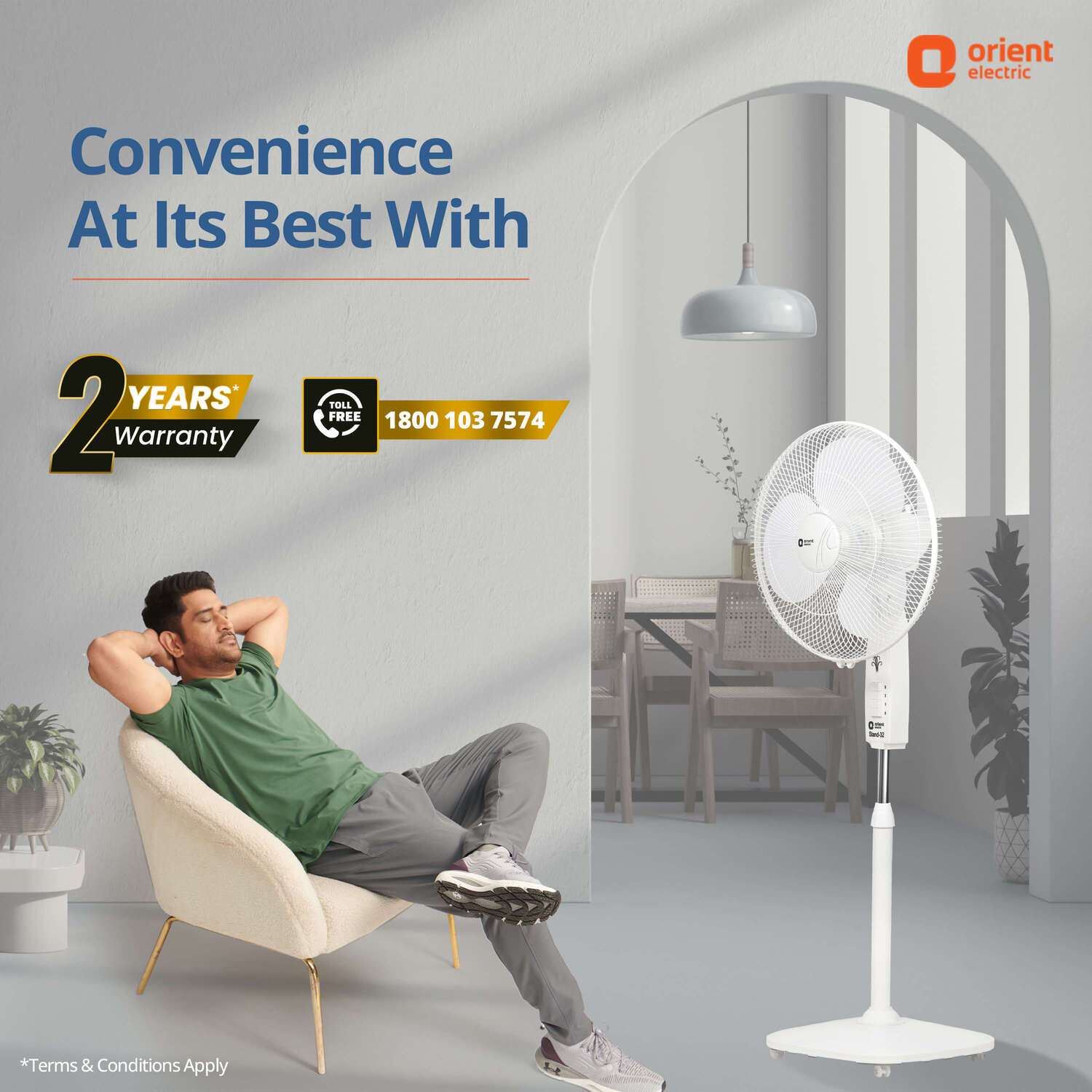 400MM Stand 32 Pedestal Fan