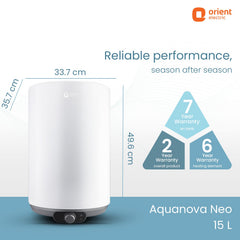 Aquanova Neo 5 Star Storage Water Heater (Geyser) | 2 Year Warranty
