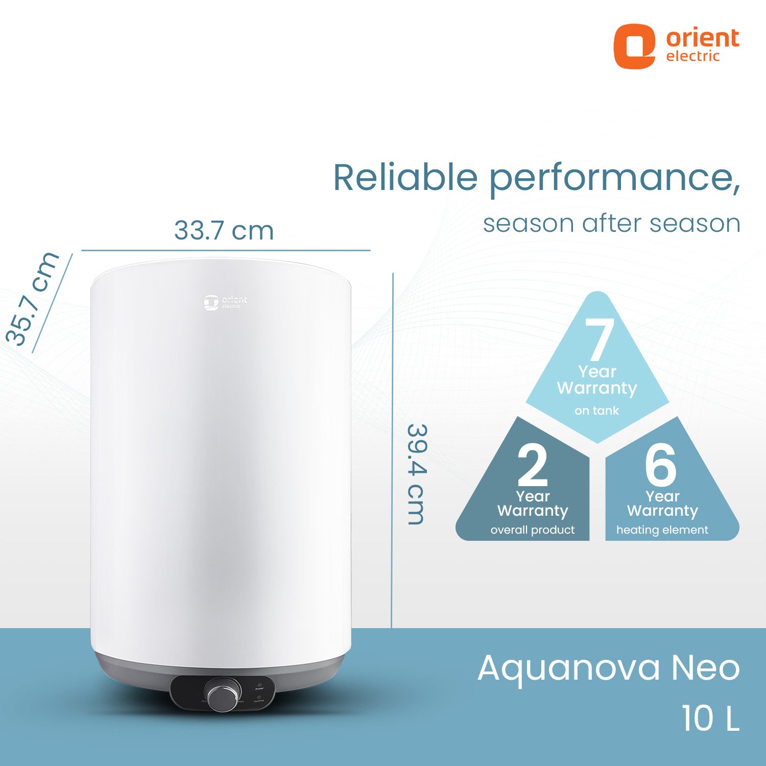 Aquanova Neo 5 Star Storage Water Heater (Geyser) | 2 Year Warranty