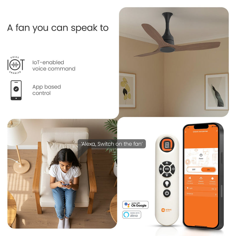 Aerosense Smart BLDC Ceiling Fan | 5 Year Warranty
