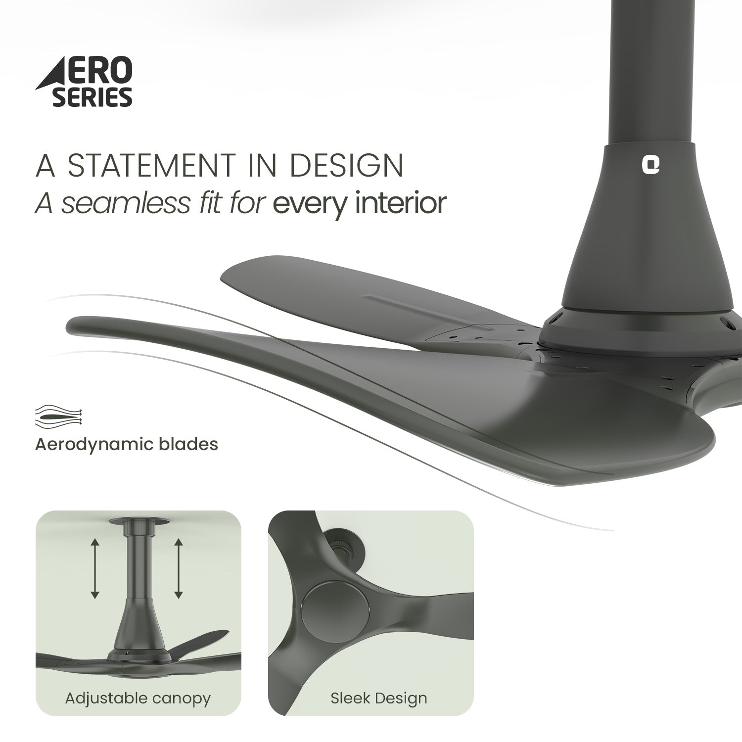 Aerosleek 5 Star Rated Premium BLDC Fan with Remote