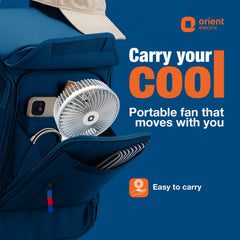 Orient Elfie 5" Compact Size Personal Fan | Chargeable Portable Fan | Mini Handheld