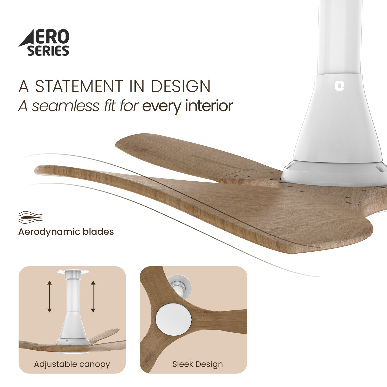 Aerosleek 5 Star Rated Premium BLDC Fan with Remote
