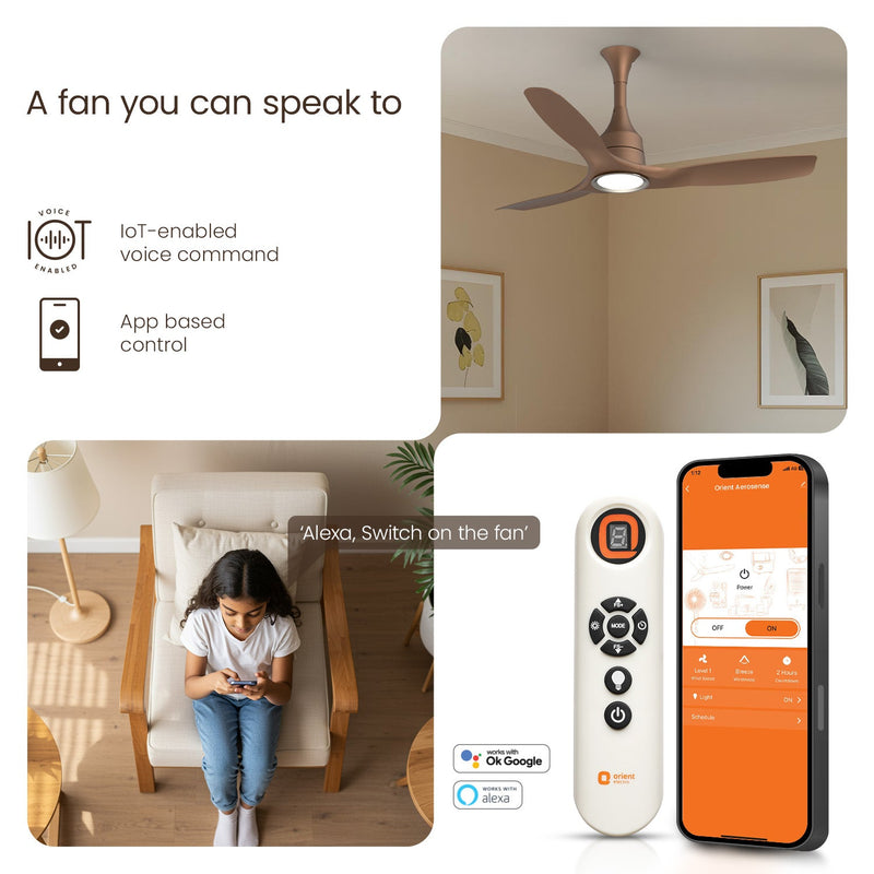 Aerosense Smart BLDC Ceiling Fan | 5 Year Warranty