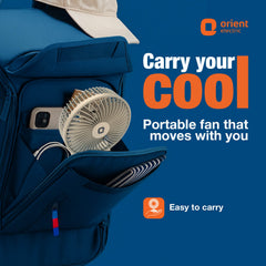 Orient Elfie 5" Compact Size Personal Fan | Chargeable Portable Fan | Mini Handheld