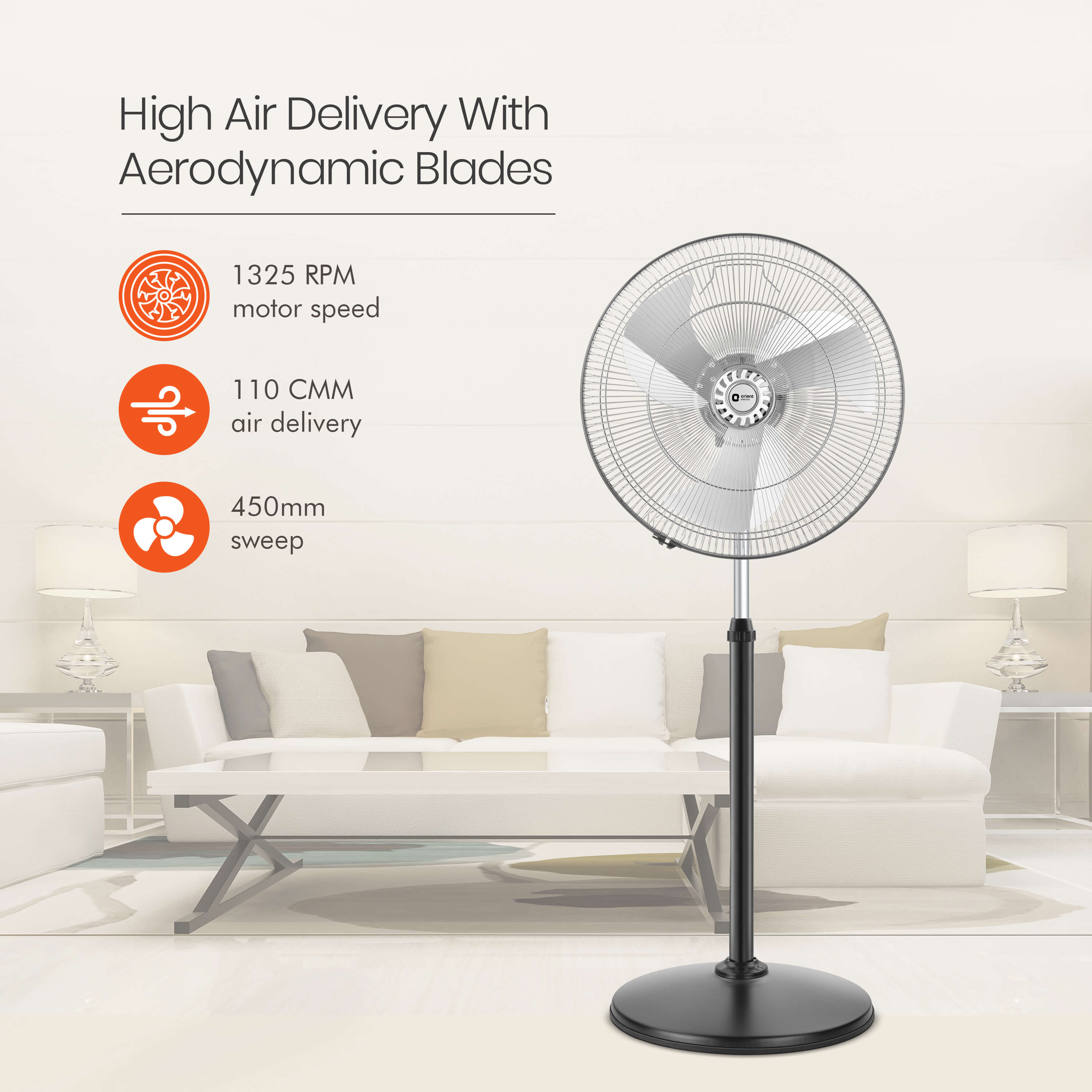 Tornado-II 450mm Pedestal Fan