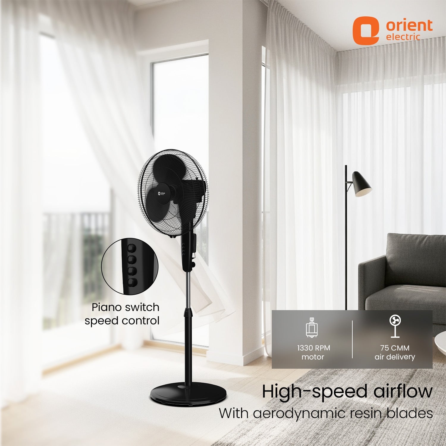 400MM Stand 31 Neo Stand Fan
