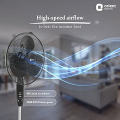 400MM Stand 82 High Speed Pedestal Fan