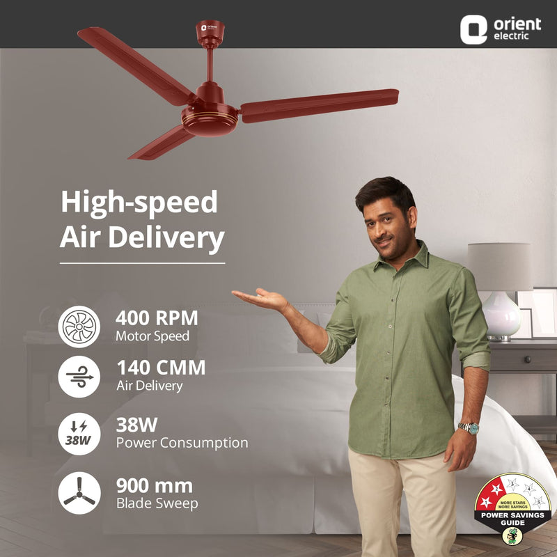 New Breeze High Speed Small Ceiling Fan | 5-Year Warranty