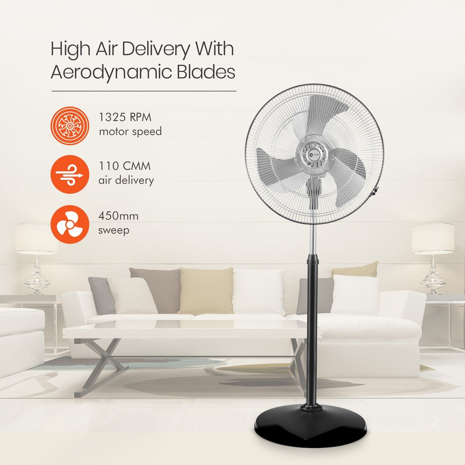 Tornado-II 450mm Pedestal Fan
