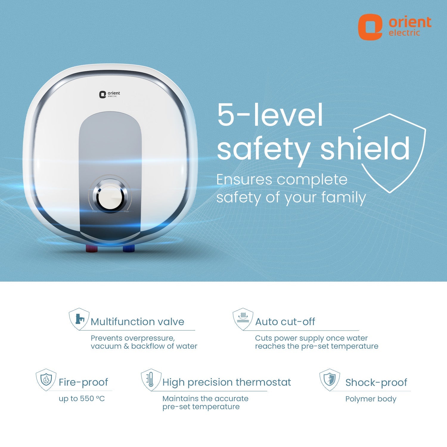 Aquator 5-Star Water Heater (Geyser) | Suitable for High-rise Buildings | 7 Year Tank Warranty | Free Installation and Connecting Pipes