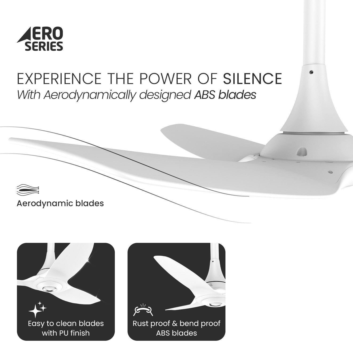 Aeroquiet Baby Premium Ceiling Fan | 2 Year-Warranty