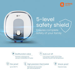 Aquator 5-Star Water Heater (Geyser) | Suitable for High-rise Buildings | 7 Year Tank Warranty | Free Installation and Connecting Pipes