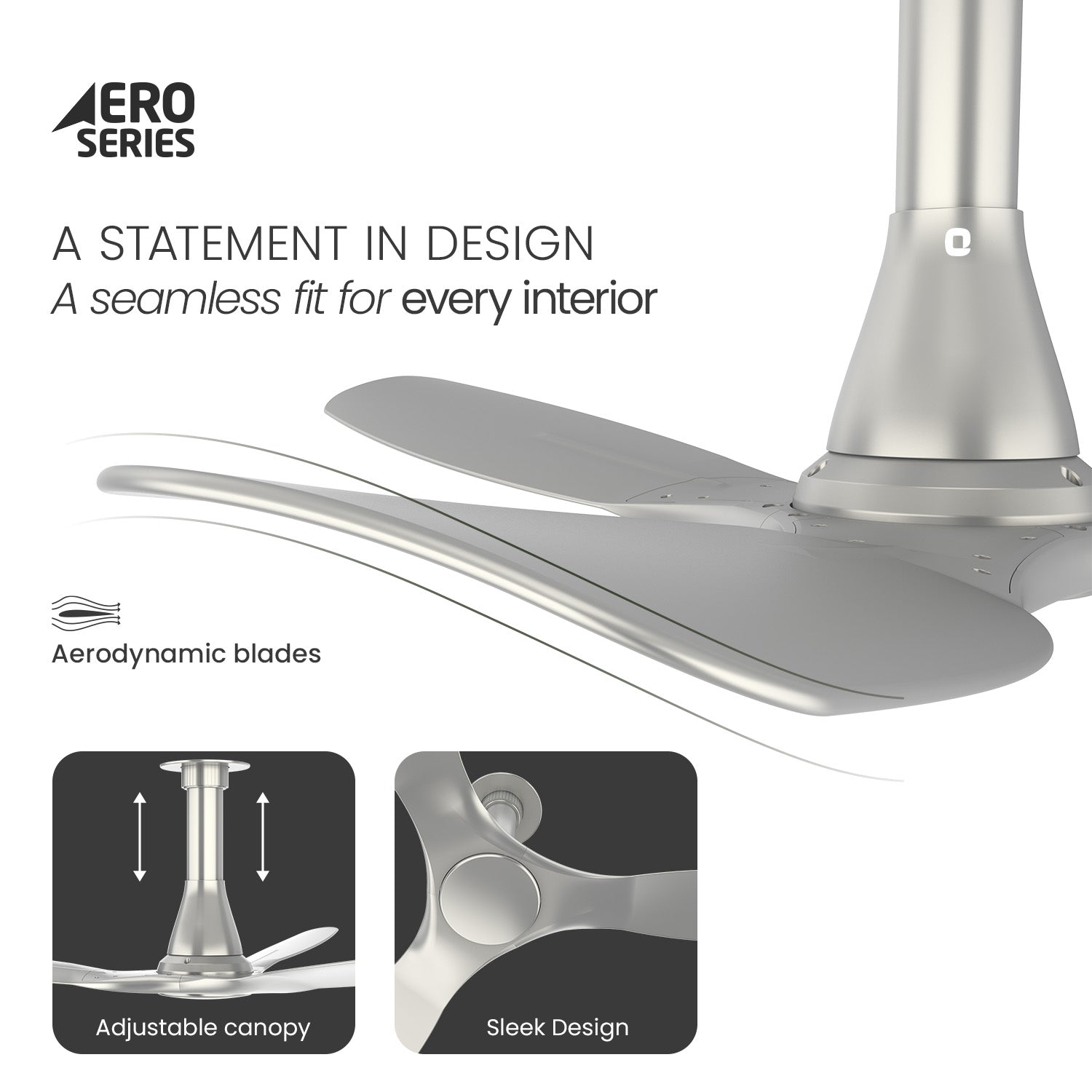 Aerosleek 5 Star Rated Premium BLDC Fan with Remote