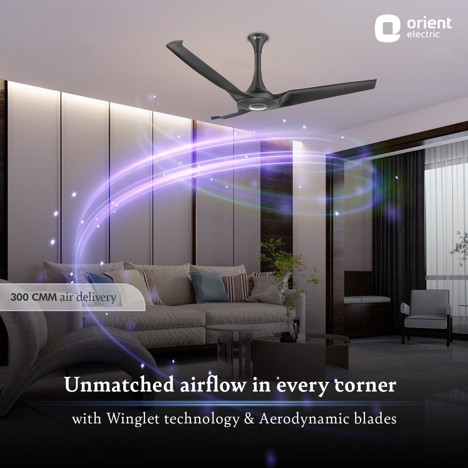 Aerostorm Premium Ceiling Fan | 2-year Warranty