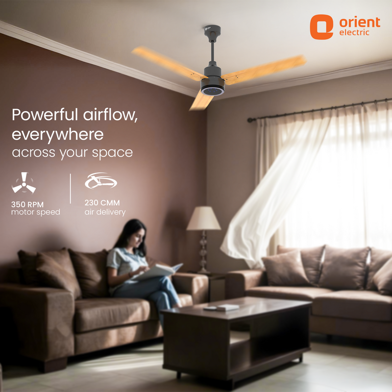 Ecotech Prime CX 5 Star BLDC Ceiling Fan with LED Indicator Light