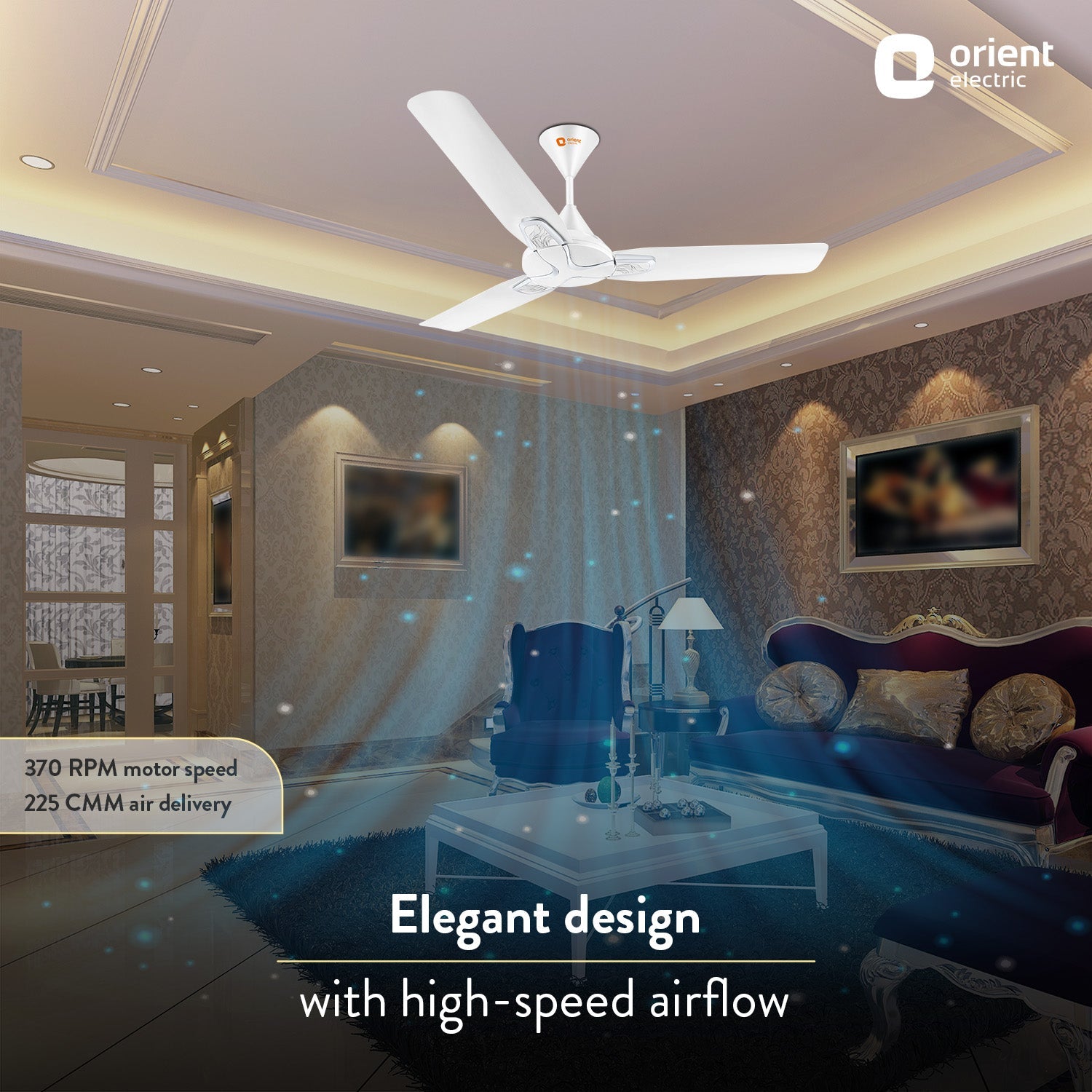 Jazz Art 1200 mm Decorative Ceiling Fan | 2-Year Warranty