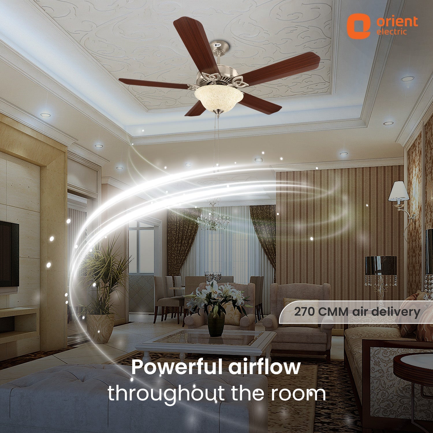 Subaris Solo Underlight Ceiling Fan