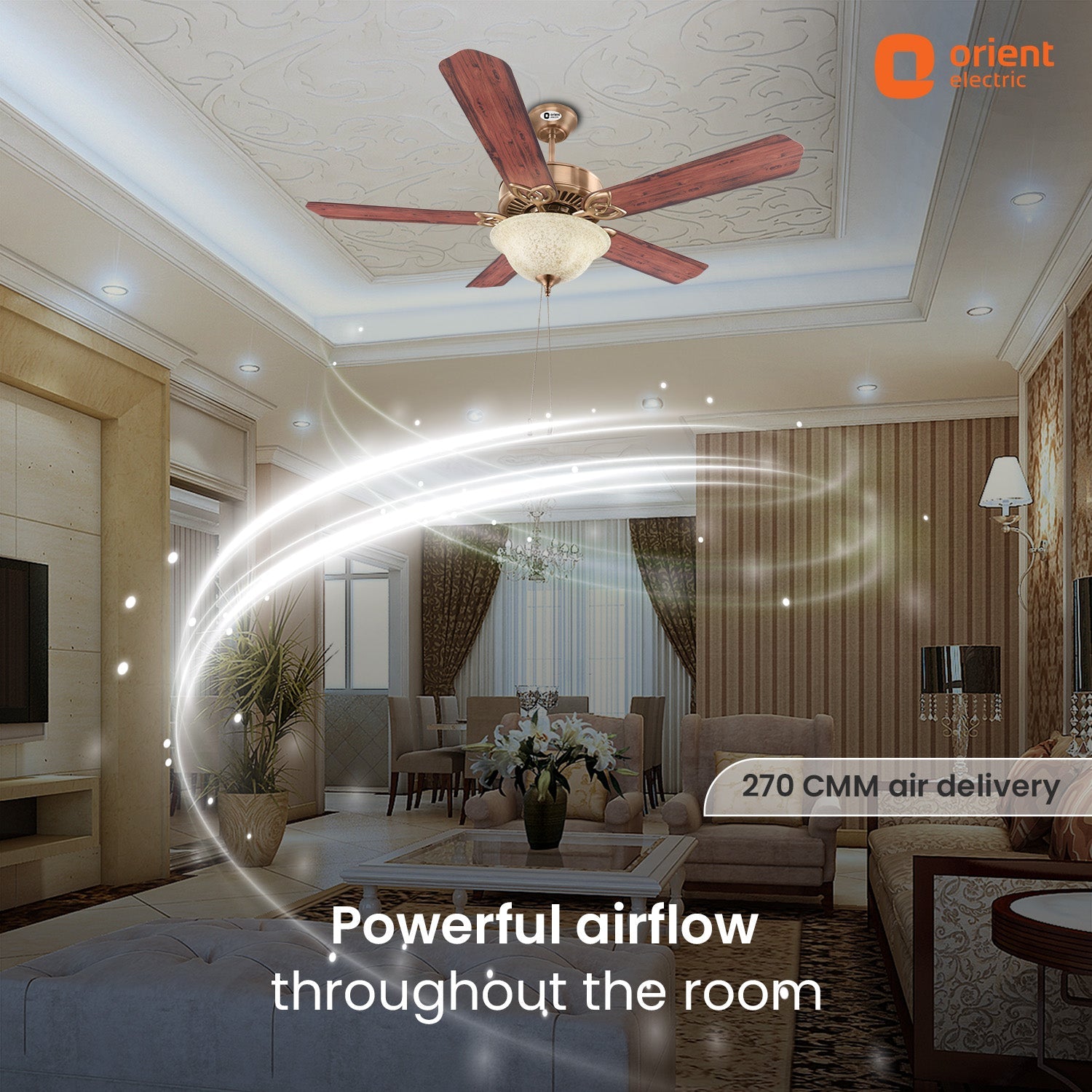 Subaris Solo Underlight Ceiling Fan