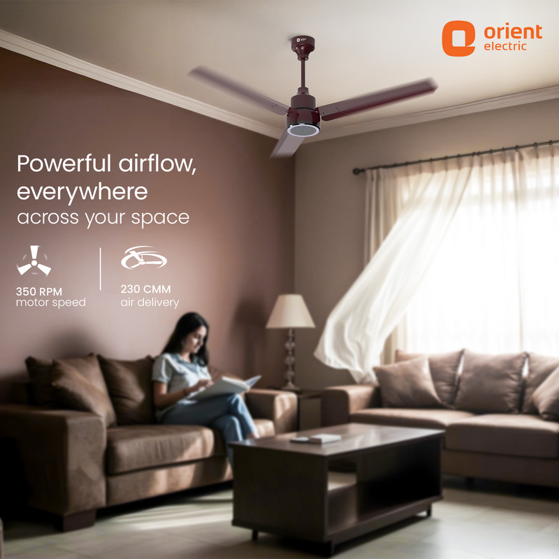 Ecotech Prime CX 5 Star BLDC Ceiling Fan with LED Indicator Light