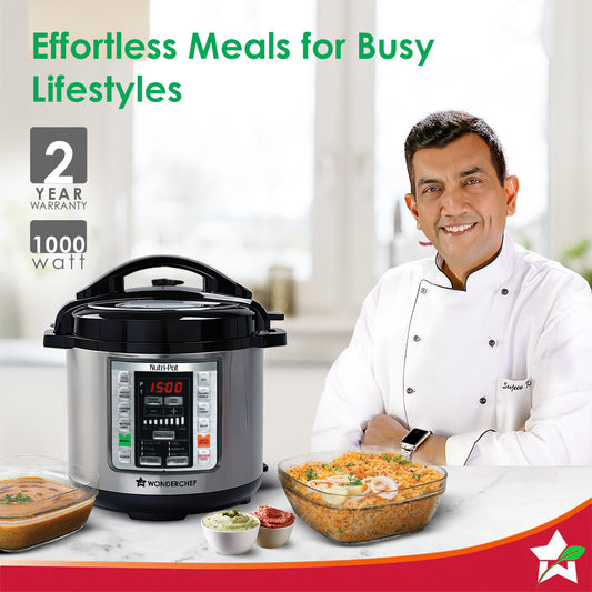 Nutri-Pot 6L Electric Pressure Cooker with 7-in-1 Functions