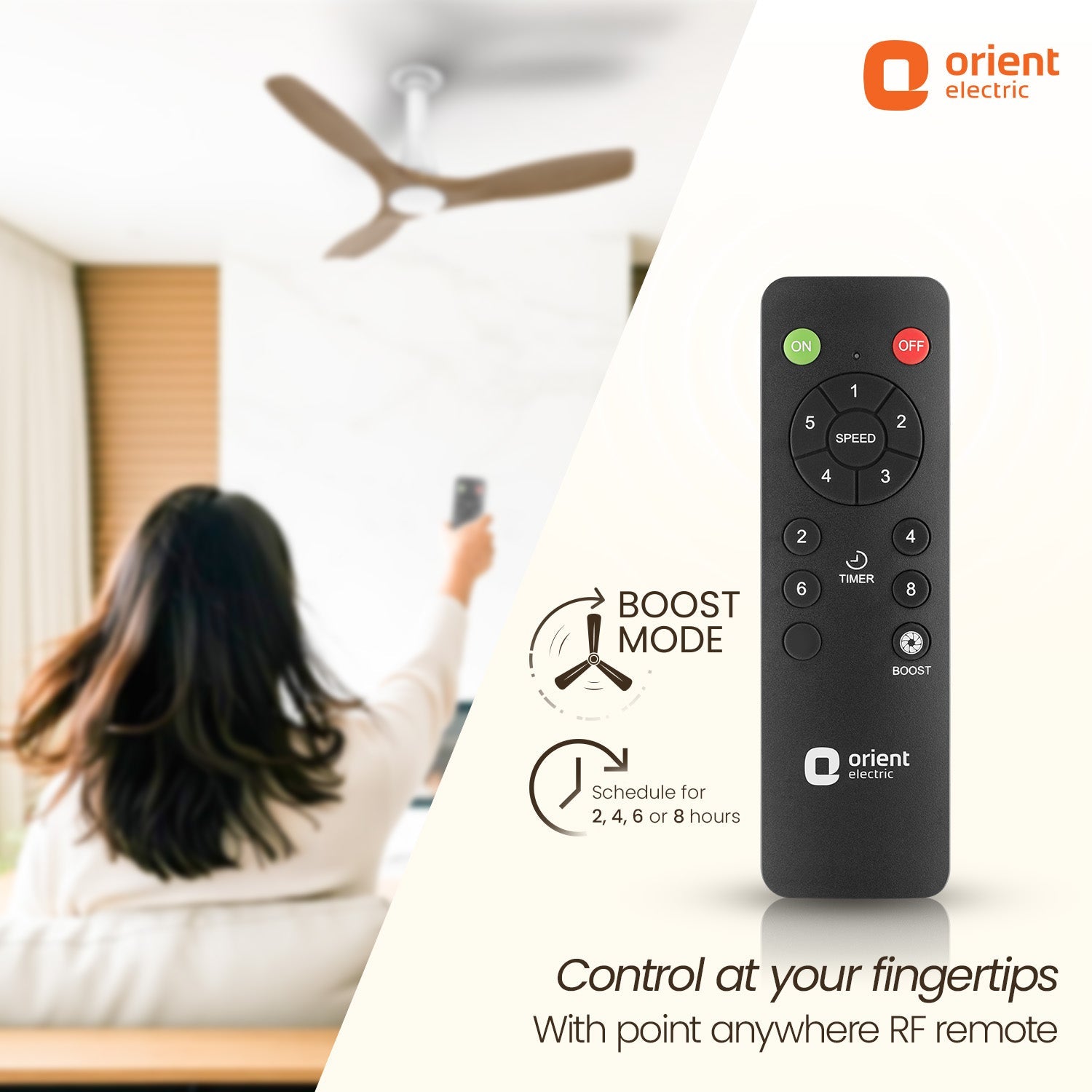 Aerosleek 5 Star Rated Premium BLDC Fan with Remote