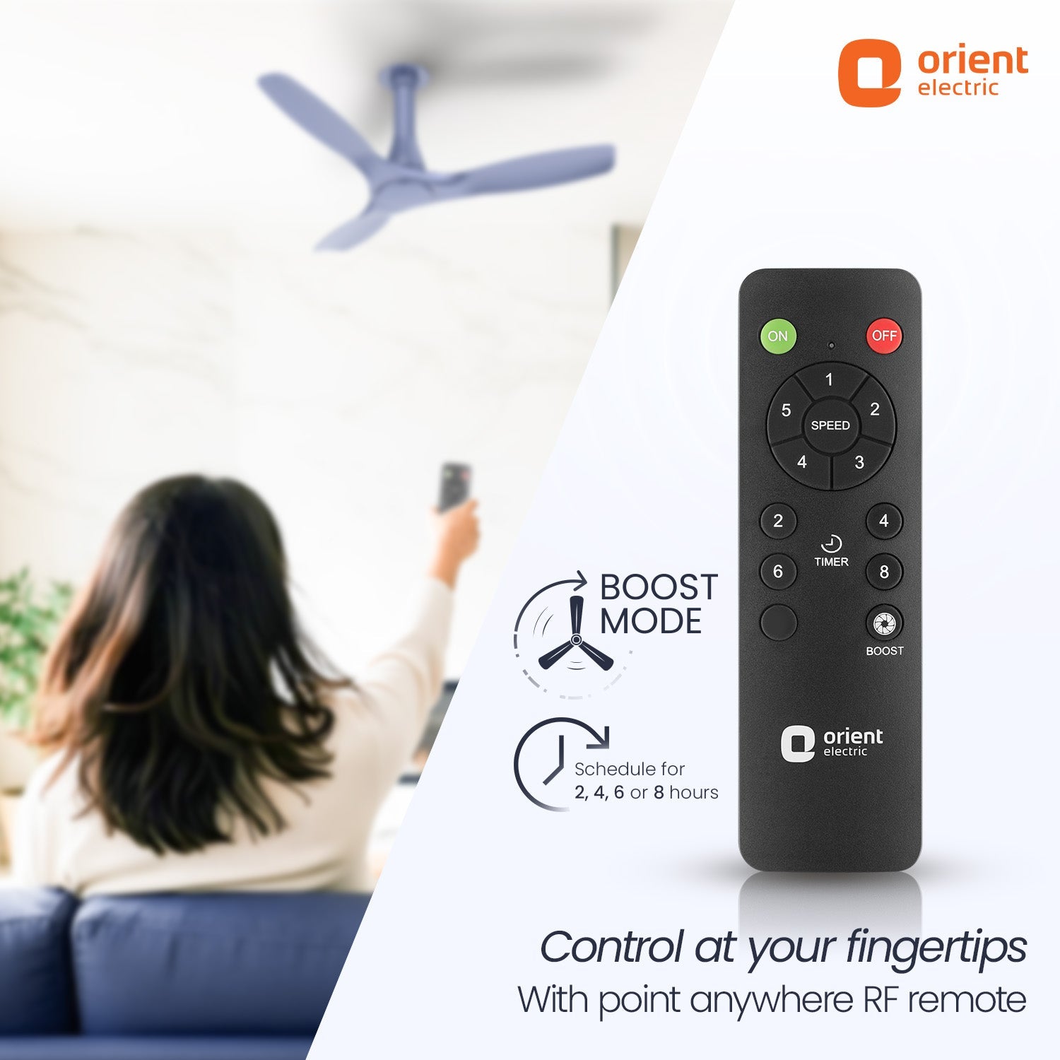 Aerosleek 5 Star Rated Premium BLDC Fan with Remote