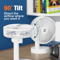 Orient Elfie 5" Compact Size Personal Fan | Chargeable Portable Fan | Mini Handheld