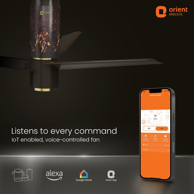 Aeroslim IoT Remote Fan with Light | 5-Year Warranty