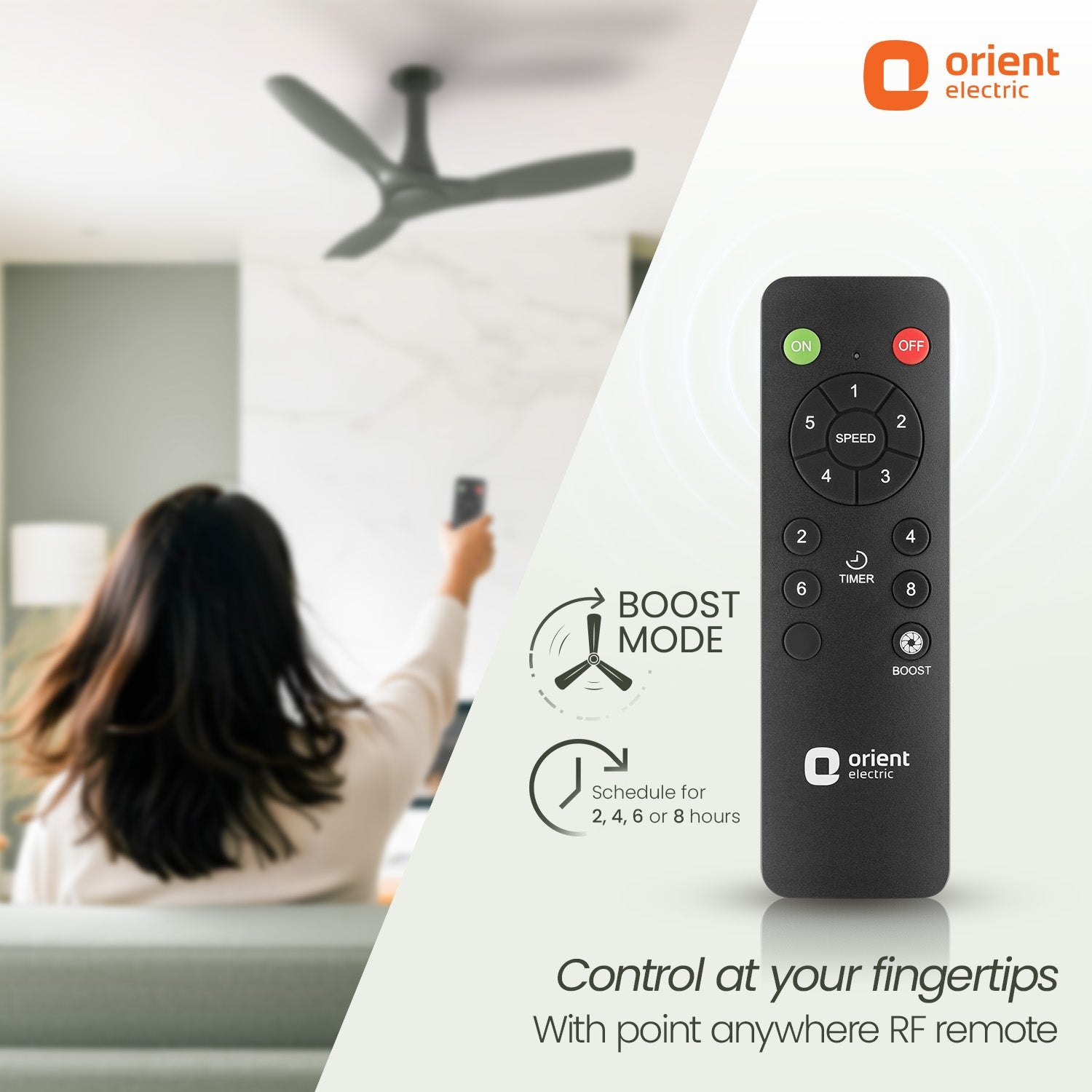 Aerosleek 5 Star Rated Premium BLDC Fan with Remote