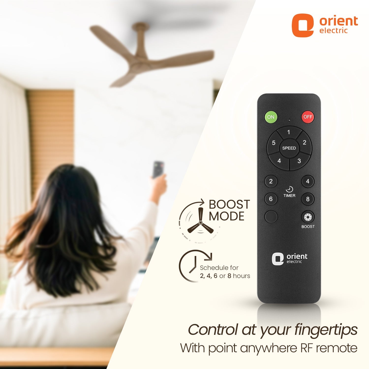 Aerosleek 5 Star Rated Premium BLDC Fan with Remote