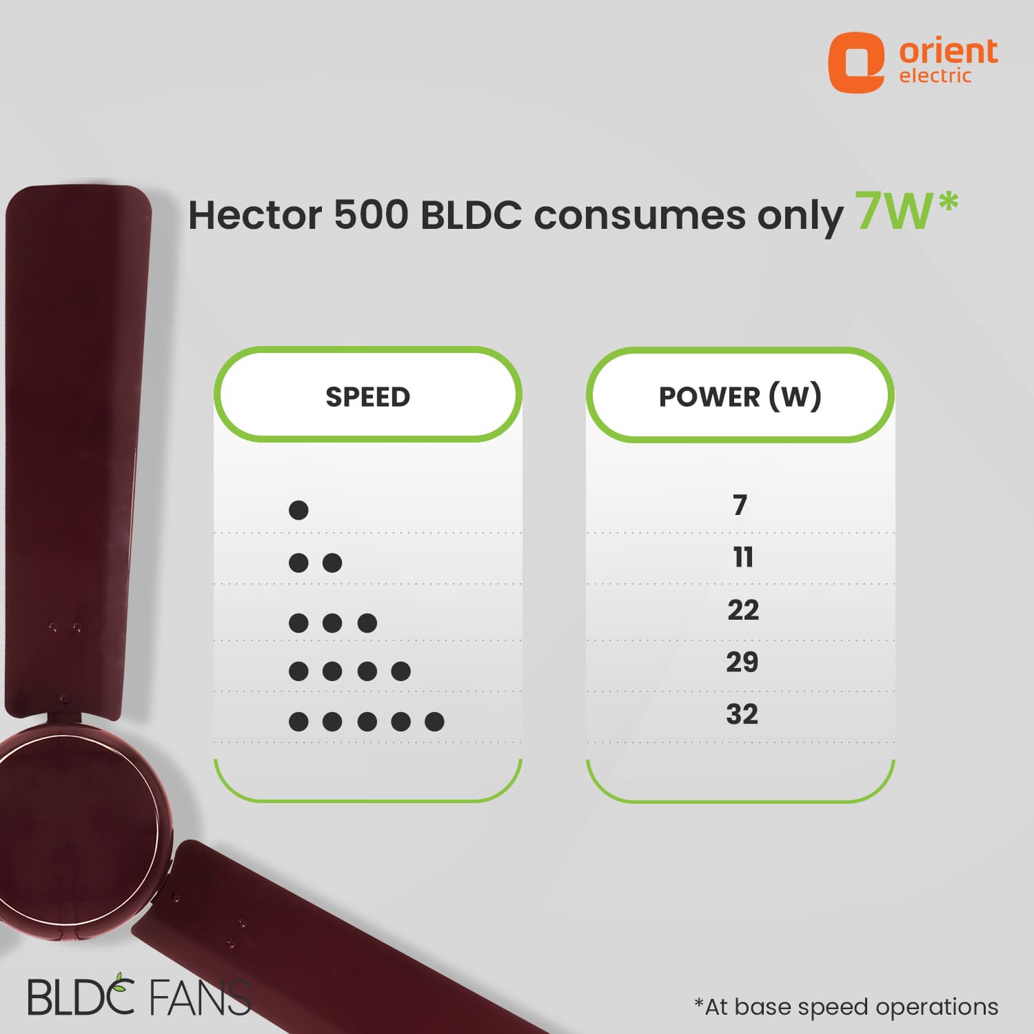 Hector 500 BLDC Ceiling Fan | 3 Year Warranty