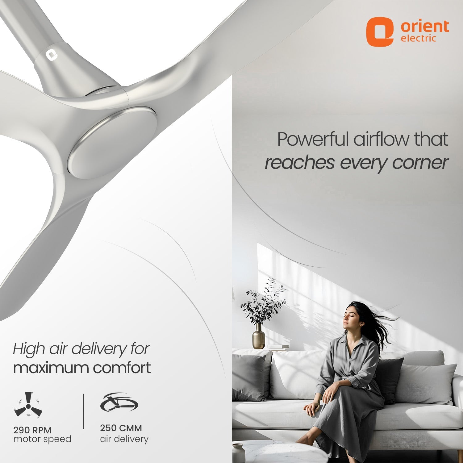 Aerosleek 5 Star Rated Premium BLDC Fan with Remote