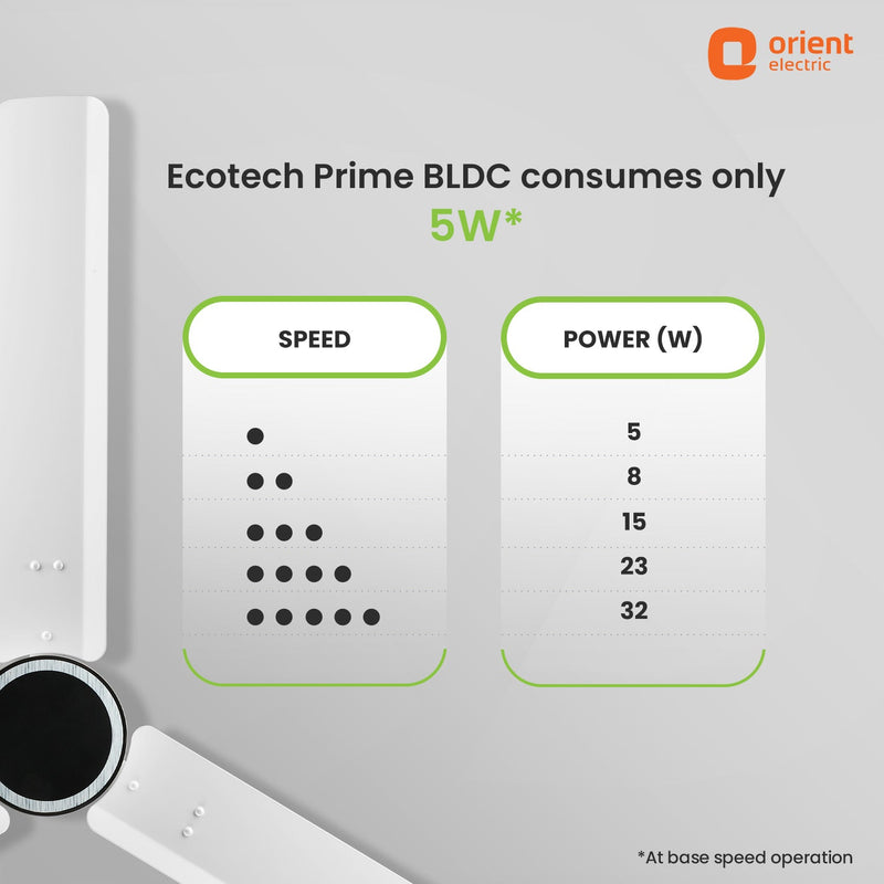 EcoTech Prime BLDC Ceiling Fan | 3-YEAR WARRANTY