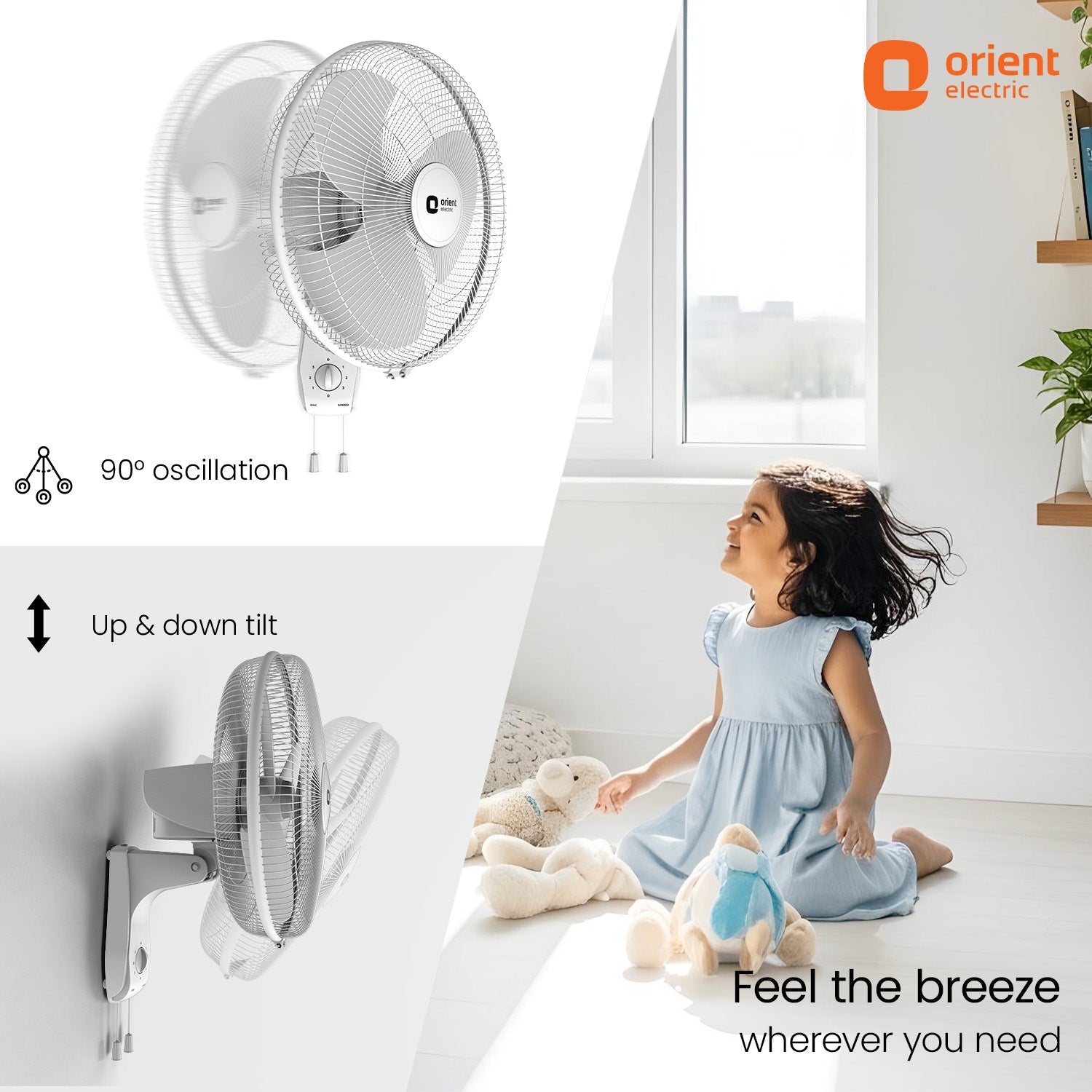 400MM Wall 47 3-in-1 High Speed Wall Fan | Ideal for Large Area |