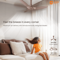 Aeroquiet Neu BLDC Pro Ceiling Fan | Whisper Quiet | Remote Controlled
