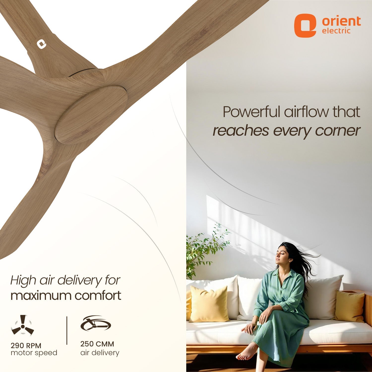 Aerosleek 5 Star Rated Premium BLDC Fan with Remote