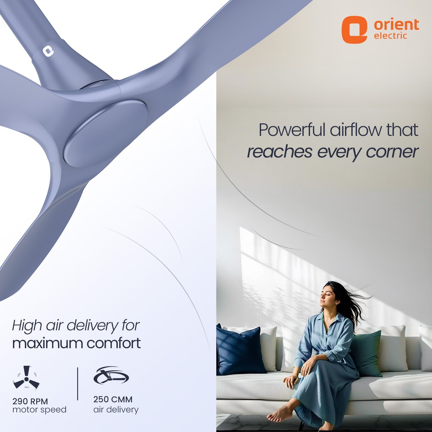 Aerosleek 5 Star Rated Premium BLDC Fan with Remote