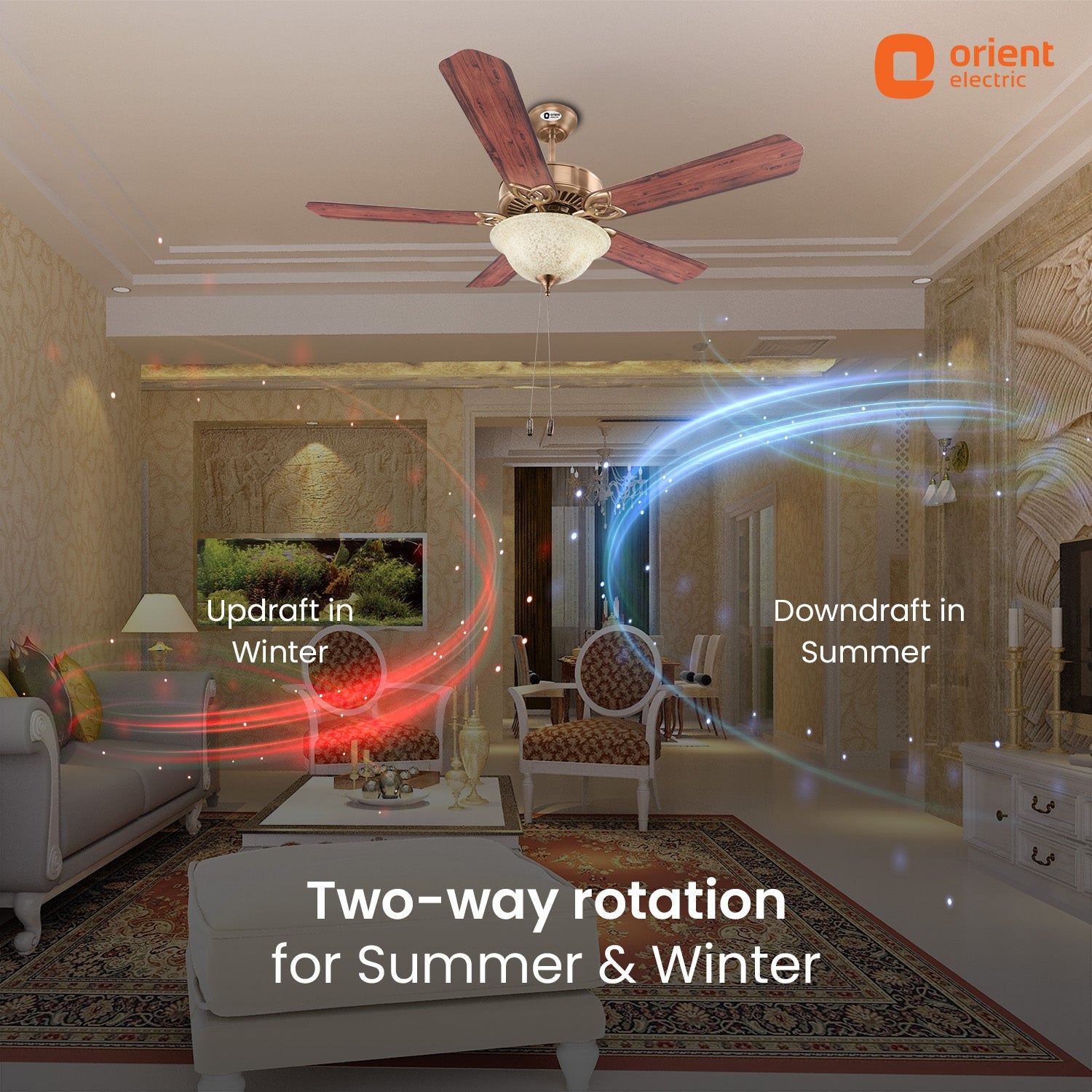 Subaris Solo Underlight Ceiling Fan