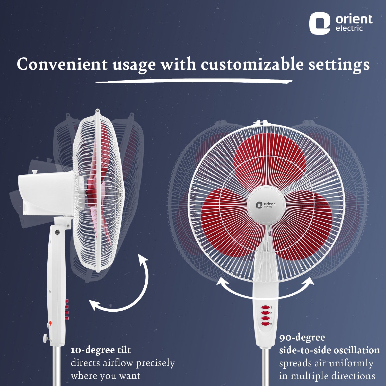 400MM Stand 82 High Speed Pedestal Fan