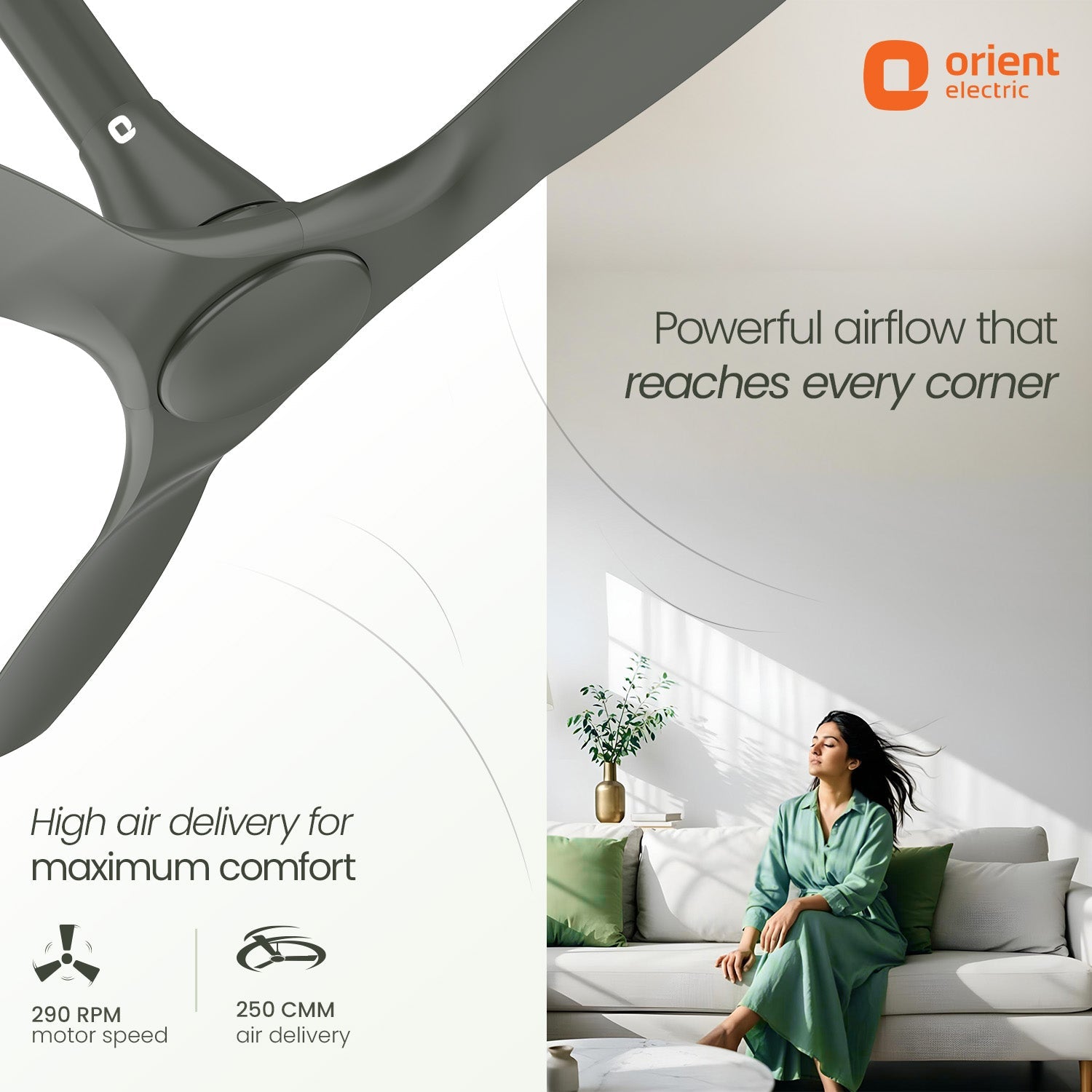 Aerosleek 5 Star Rated Premium BLDC Fan with Remote