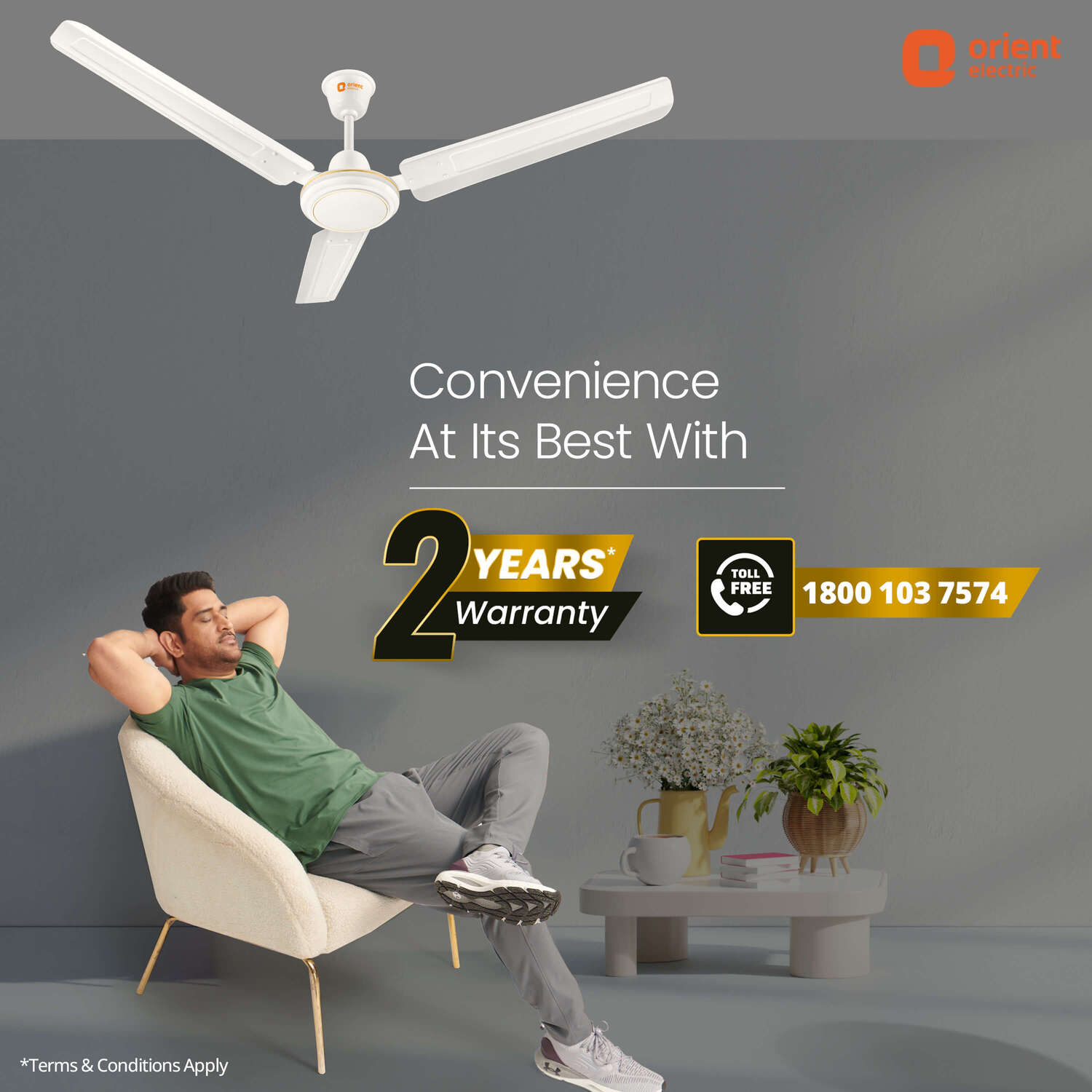 Rapid Air High Speed Ceiling Fan | 2-Year Warranty