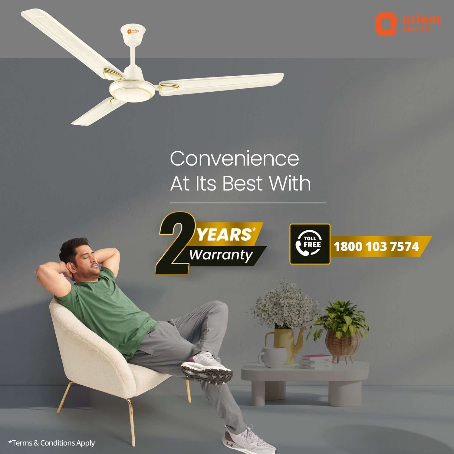 Rapid Air Deco High Speed Ceiling Fan