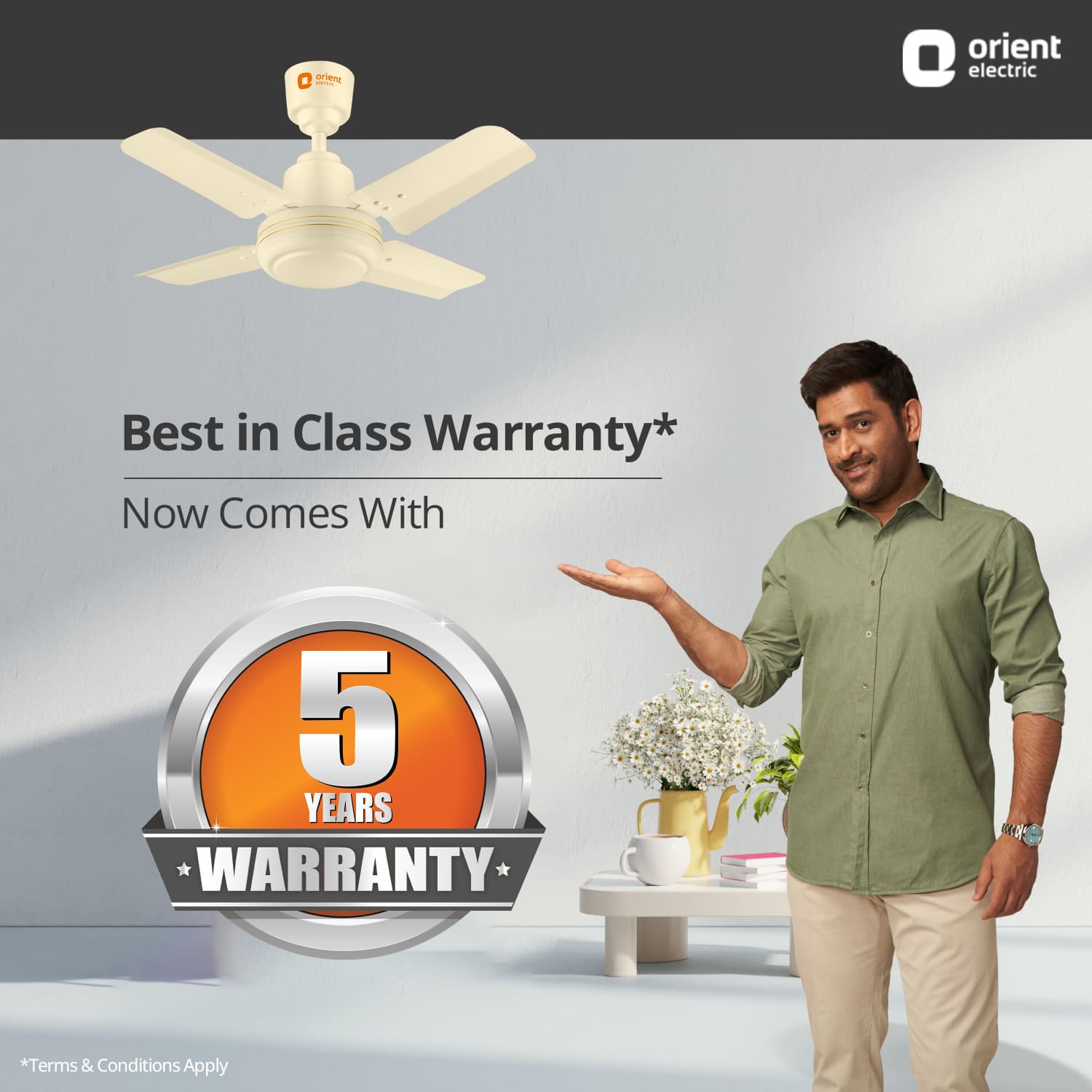 New Breeze High Speed Small Ceiling Fan | 5-Year Warranty