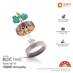 Aerosleek 5 Star Rated Premium BLDC Fan with Remote