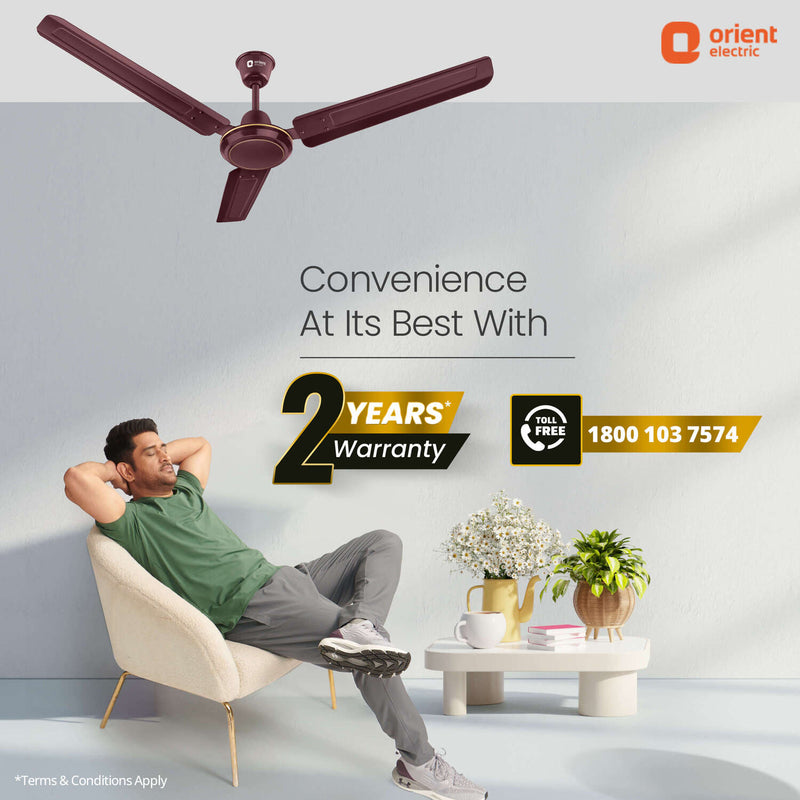 Rapid Air High Speed Ceiling Fan | 2-Year Warranty